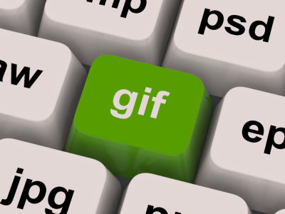 Gif Key Shows Image Format For Internet Pictures